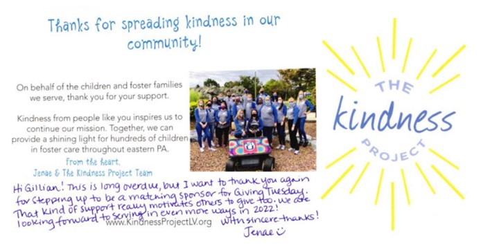 The Kindness Project graphic - Community Involvement - Easton PA Express